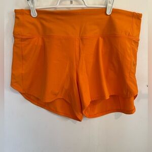 lululemon athletica Orange Speed Up High-Rise Lined Short size 12